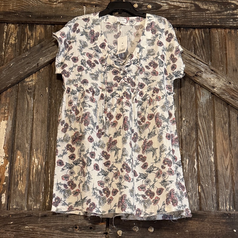 True Craft Floral Print Dress Medium